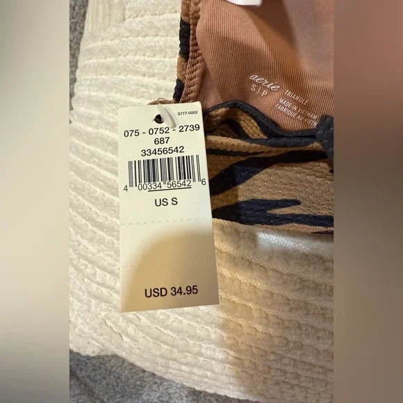 NWT Aerie Tiger Print Bikini Top - Size Small - Picture 6 of 7